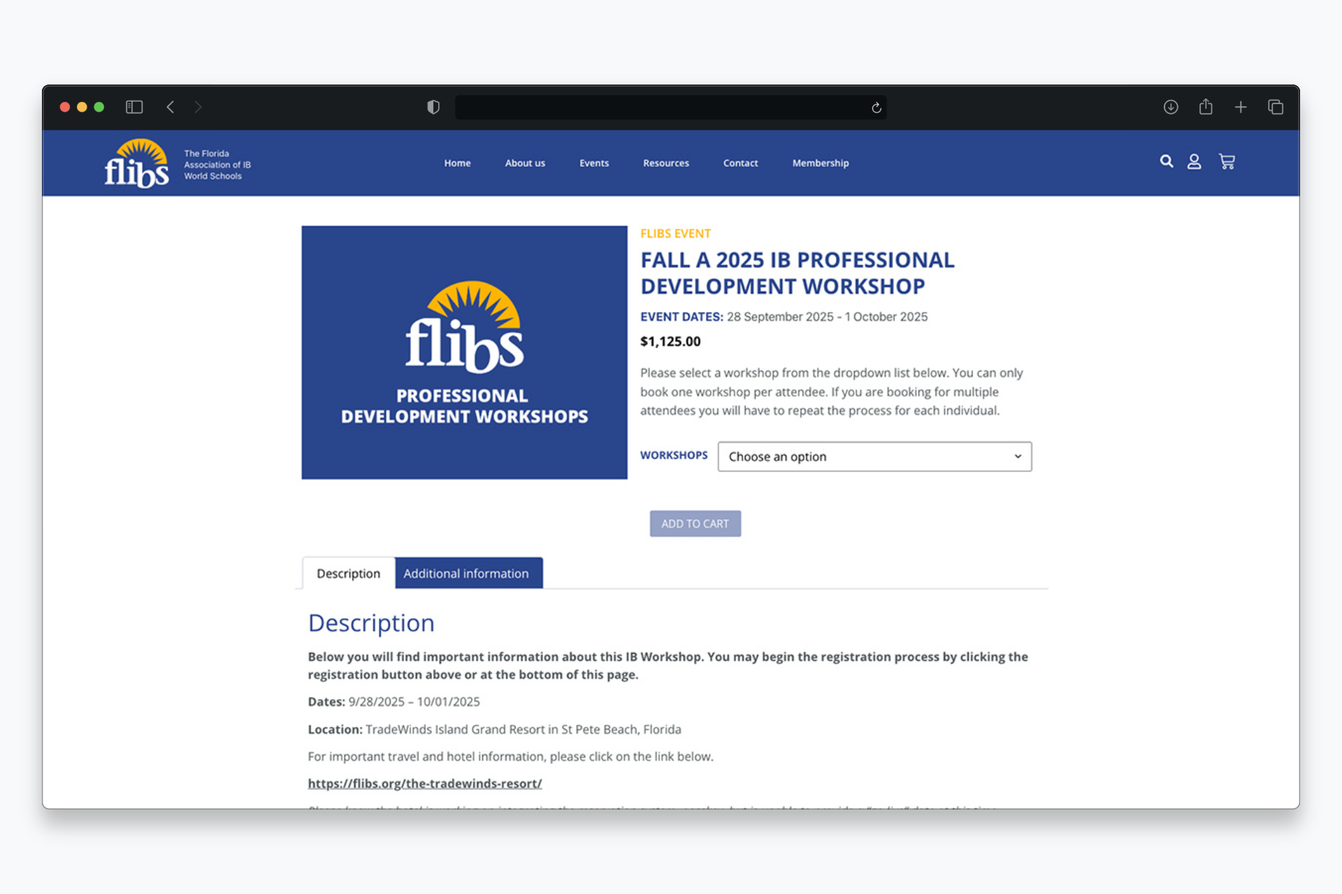 Front end: Event Single Page